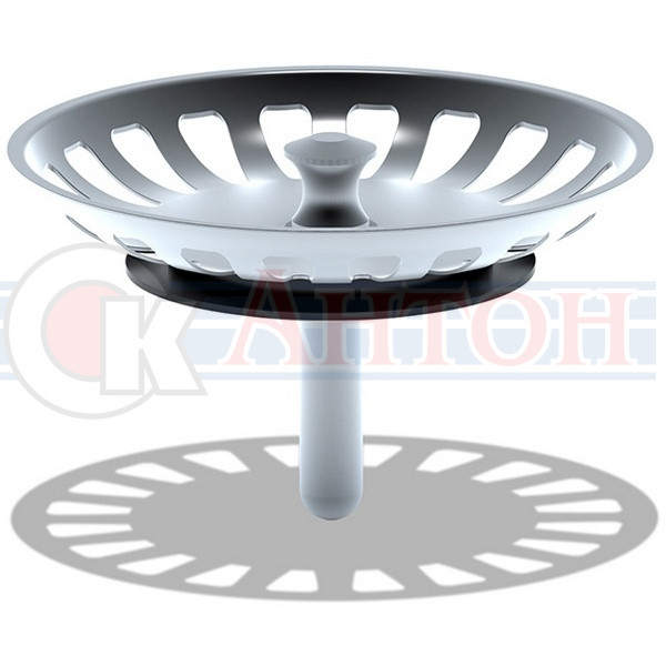  Решека внутр.эко. для выпуска 3"1/2 нерж.сетка глубина 40