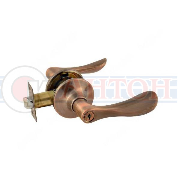 Ручка защелка 3В3-01 ISP Нора-М ключ-фиксатор старая медь