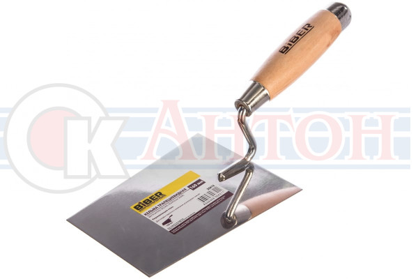 Кельма трапеция 180мм нерж. дерев. ручка БИБЕР