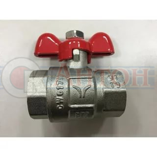 Кран шаровый бабочка 1/2" вн./вн. VT