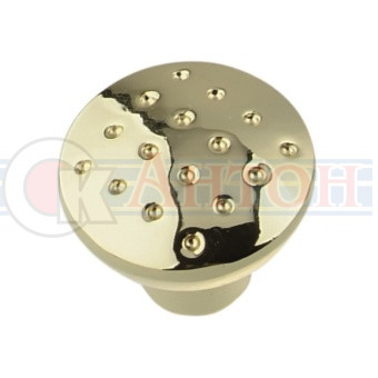 Ручка-кнопка мебельная 14.105.01 точка золото