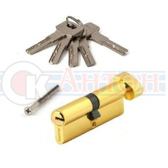 Мех-м цилиндровый 90мм (45х45) ZM-90-C-G перф. ключ золото Avers