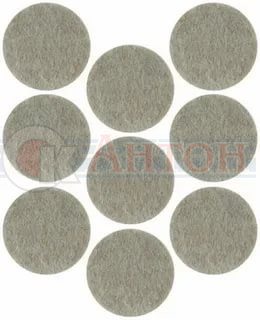 Подложки 25мм круглые 9шт под ножки мебельные войлок 67517