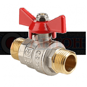 Кран шаровый бабочка 1/2" нар./нар. VT (12)