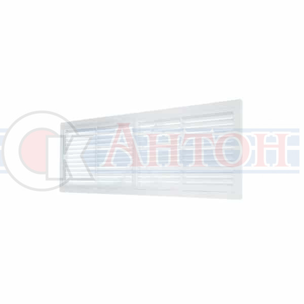 Решетка переточная односторонняя 450х130 белая АВS ВР. 