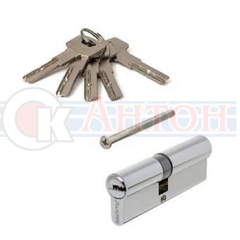 Мех-м цилиндровый 90мм (50х40) ZM-90(40/50)-CR перф. ключ хром Avers