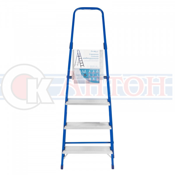 Стремянка стальная комбинированная, 4 ступени 63-0-104 РемоКолор