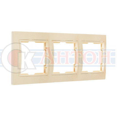 Рамка 3-мес гориз. бежевая ВЕНЕРАххх