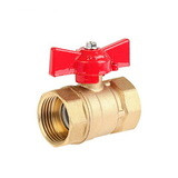 Кран шаровый бабочка 3/4" вн./вн. БОЛОГОЕ