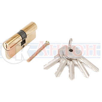 Мех-м цилиндровый 70мм (25х10х35)  Z.I.70-5K (25x10x35) BP англ. ключ золото Стандарт