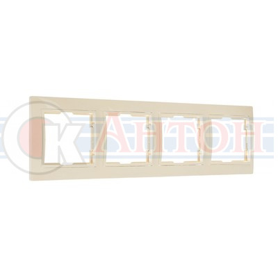 Рамка 4-мес гориз. бежевая ВЕНЕРА