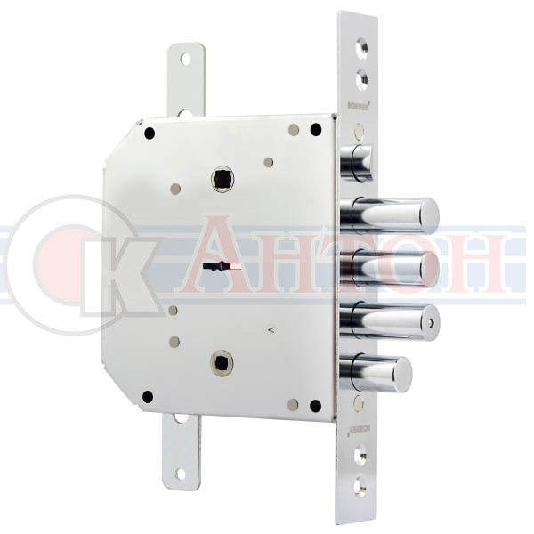 Замок врезной BORDER 77404 Т3/15 с тягами правый с задвижкой 3 ригеля
