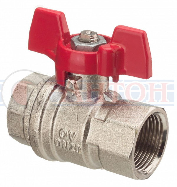 Кран шаровый бабочка 3/4" вн./вн. VT
