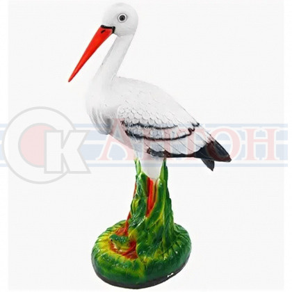 Аист малый h 500мм фигура садовая.