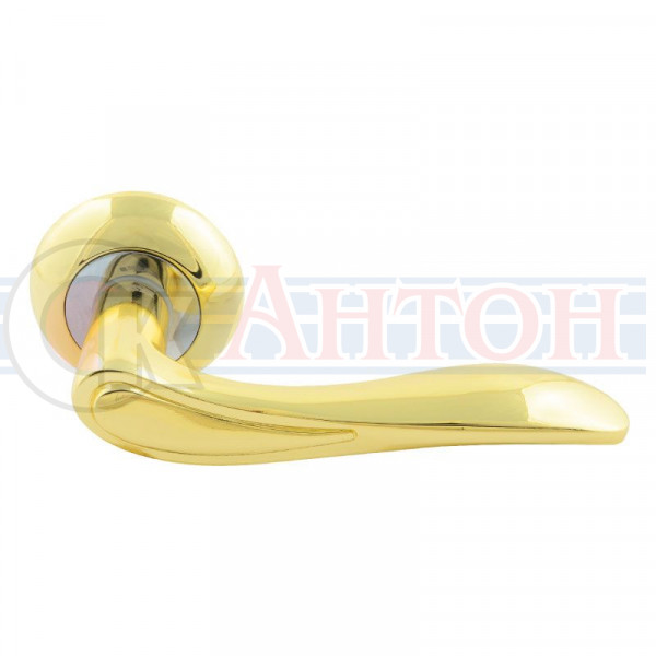 Ручка дверная 105 А AL золото Нора-М 1159