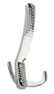 Крючок мебельный трехрожковый хром точка