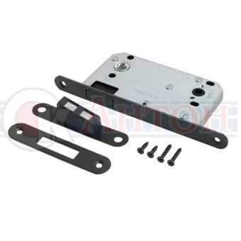 Защелка магнитная АЛЛЮР АРТ 5300-MU-WC BL матовый черный с фиксатором 