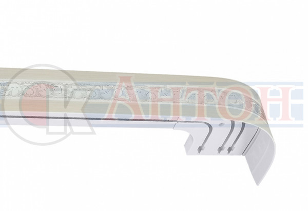 Карниз СМ2 Камелия 240см Ваниль С ПОВОРОТАМИ