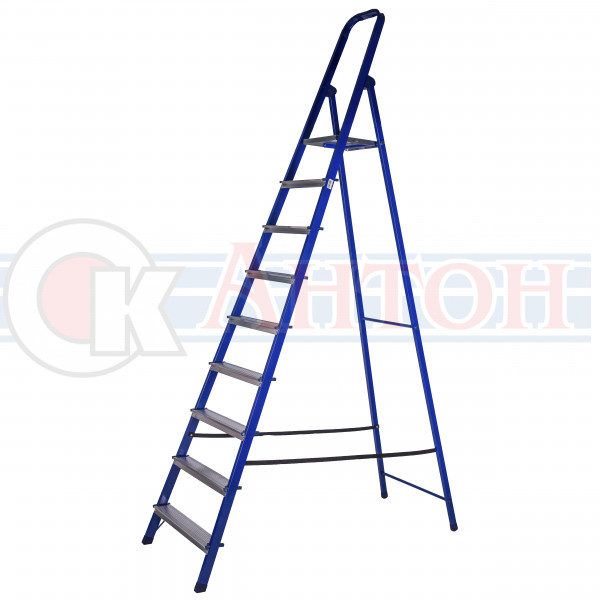 Стремянка стальная комбинированная, 9 ступеней 63-0-109 РемоКолор