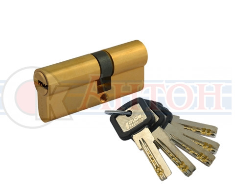 Мех-м цилиндровый 60мм (30х30) ЛПУ-60 перф. ключ золото Нора-М  4783