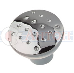 Ручка кнопка мебельная хром точка