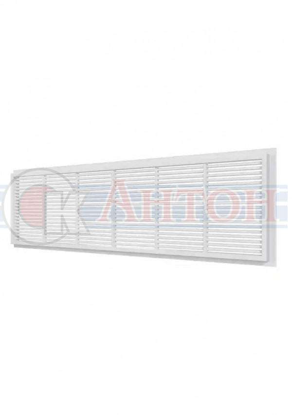 Решетка переточная односторонняя 227х67 белая АВS 2307ДП