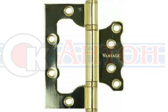 Петля накладная 2ВВ-РB 100*75*2,5 универсальная золото Vantage