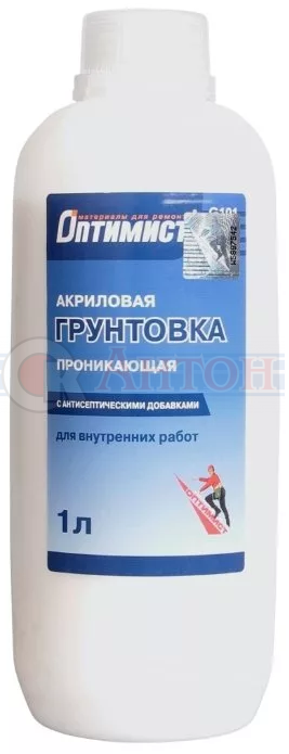 ОПТИМИСТ грунтовка 1л проникающая синяя