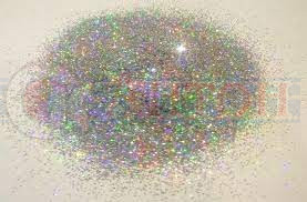 Блестки голография серебро