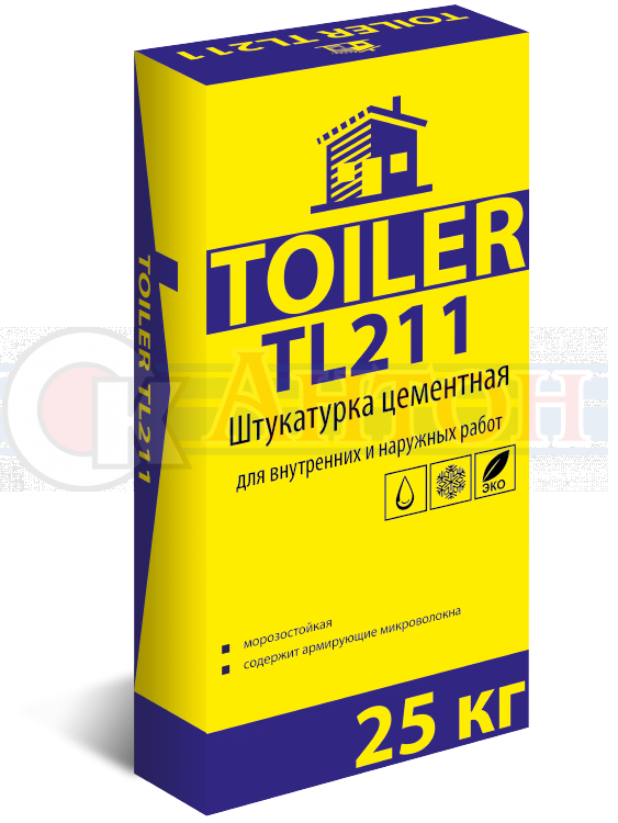 Штукатурка ТОЙЛЕР TL211 цементная 25кг
