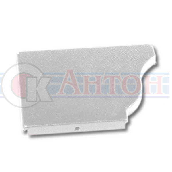 Заглушка желоба120*86 ЛЕВАЯ (ПЭ-9003) белый