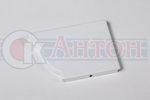 Заглушка желоба120*86 правая (ПЭ-9003) белый