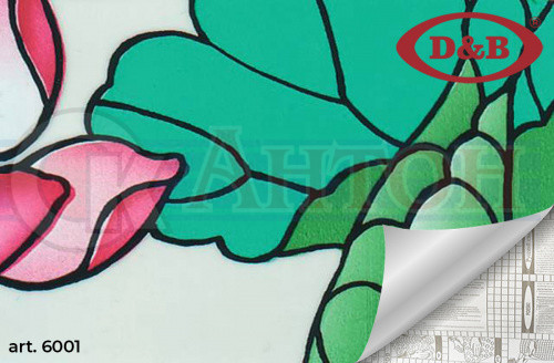 Пленка 45*8м самоклейка дерево, витраж цветной Китай