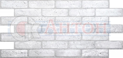 Панель ПВХ Кирпич старый серый