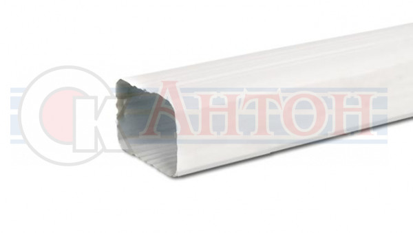 Труба водосточная 76*102*3000 (ПЭ-9003) белый