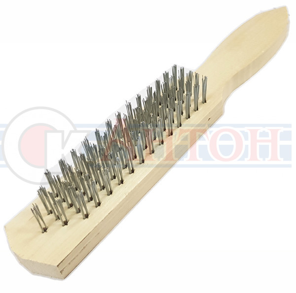 Щетка по металлу 5-ти рядная с дер.руч БИБЕР