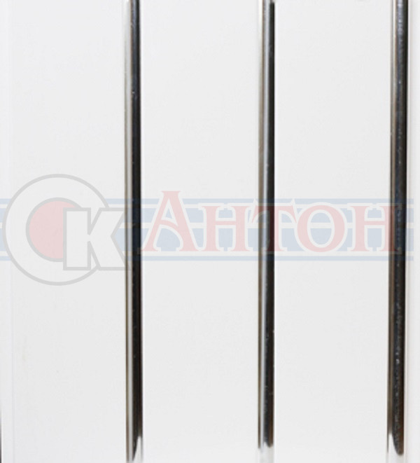 Панель пластиковая Трио серебро