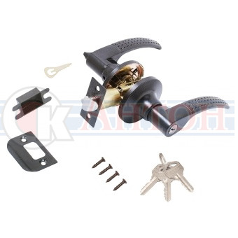 Ручка защелка 8510 ET BL черная ключ-фикс СТАНДАРТ