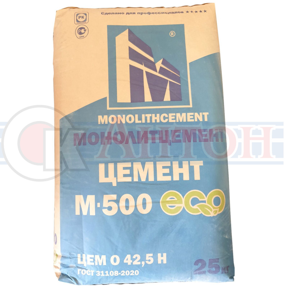 МОНОЛИТцемент М-500 Д0 25кг