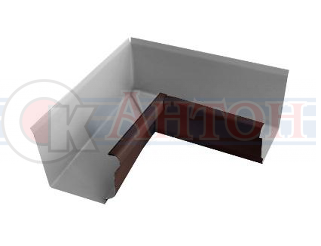 Угол желоба внутренний 120х86 (ПЭ-8017) коричневый