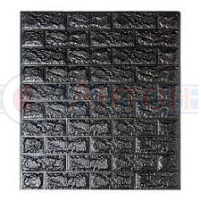 Панель стеновая 3D 700*770*4мм Кирпич черный