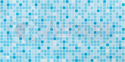 Панель ПВХ Мозаика голубой микс