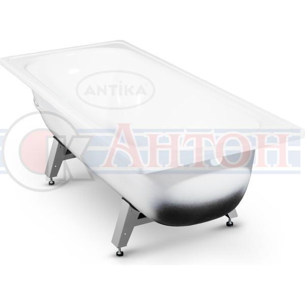 Ванна Антика 1,6 м*0,7м стальная с ножками ВИЗ.