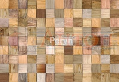 Панель ПВХ "Деревянная мозаика"(584дм)  909х630мм (0,5727кв.м.).