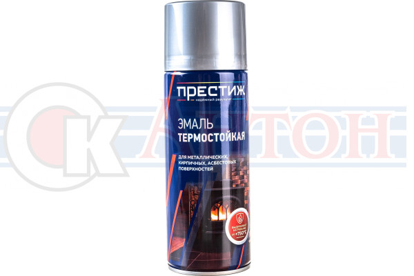 Престиж  аэрозоль термостойкая серебристая 425мл.