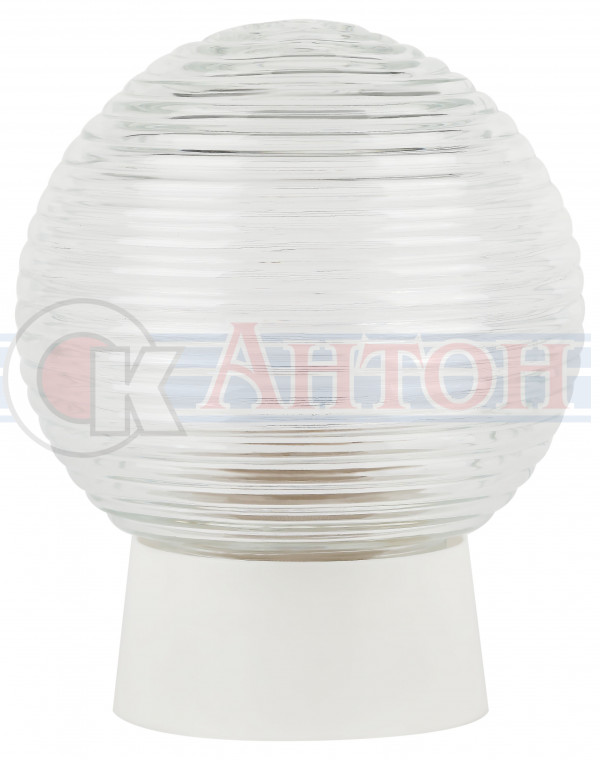 Светильник НБП 01-60-004 с прям. осн. Гранат стекло IP20 E27 max 60Вт D150 шар ЭРА