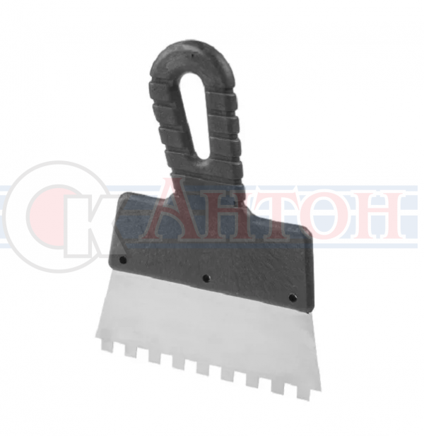 35212Шпатель фасад нерж150мм зуб 8*8