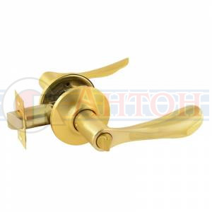 Ручка защелка ЗВ3-03 ISP фиксатор Нора-М матовое золото.