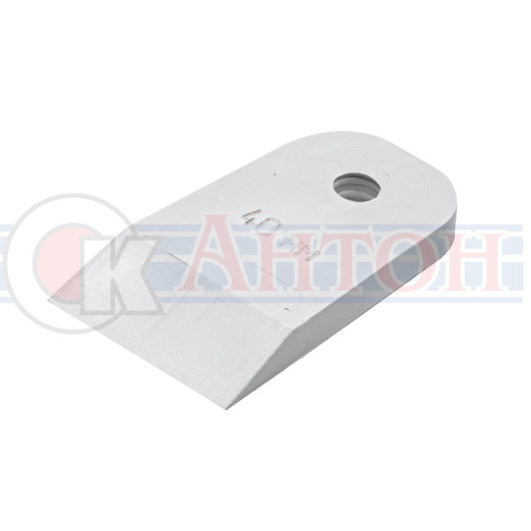 06861Шпатель резиновый, белый 40мм 06861