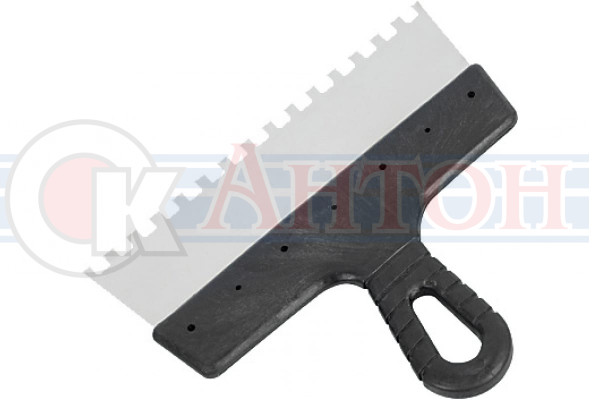 Шпатель зуб нерж 300*0,4мм зуб 10*10мм 81221 MaxsiTool